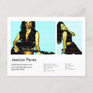 Actor/model 2 — Shot Headshot-kaart Briefkaart