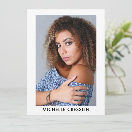 Actor Model 3 Fotoback Comp Zed Kaart 5.5x7.5Wh (Staand voorkant)