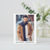 Actor Model 4 Foto Comp Kaart - Grootte Briefkaart (Staand voorkant)