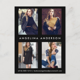 Actor Model 4 Fotocomp Card Briefkaart Blk