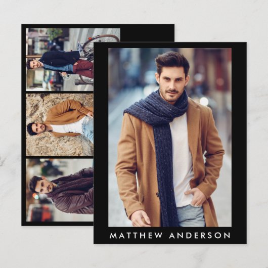 Actor Model 4 Fotocomp Kaart - Briefkaart formaat (Voorkant / Achterkant)