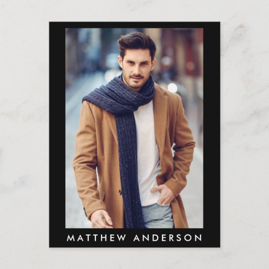 Actor Model 4 Fotocomp Kaart - Briefkaart formaat  (Voorkant)