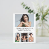 Actor Model 4 Promotie fotosjabloon Briefkaart (Staand voorkant)