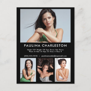 Actor Model 4 Promotie fotosjabloon Briefkaart