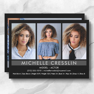 Actor Model 5.5x7.5 Zed Comp Kaart 3 Foto terug