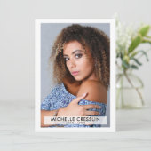 Actor Model 5x7 Zed Comp Kaart 3 Foto terug (Staand voorkant)