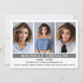 Actor Model 5x7 Zed Comp Kaart 3 Foto terug (Achterkant)