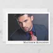 Actor Model 6 Foto Zed Kaart Portfolio Sjabloon (Voorkant)