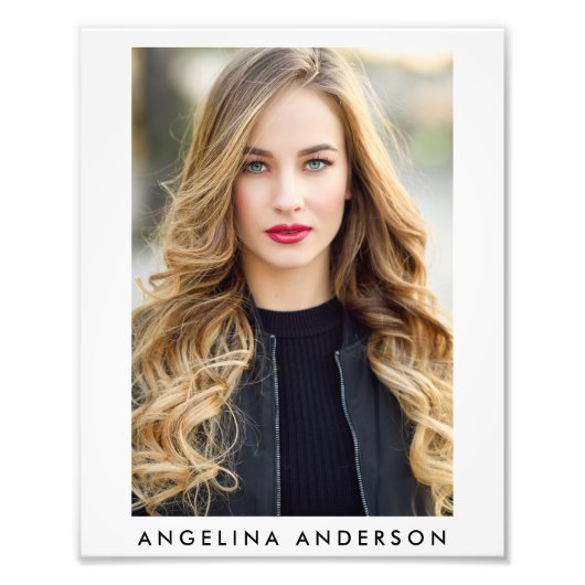 Actor Model 8 x 10 Fotoportfolio afdrukken Foto Afdruk (Voorkant)