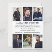 Actor Model Comp Kaart Zed Kaart 7 Foto 5.5x7.5 (Achterkant)