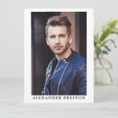 Actor Model Comp Kaart Zed Kaart 7 Foto 5.5x7.5 (Staand voorkant)