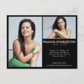 Actor Model Comp/Zed Kaart 2 Fotopromotie (Voorkant)