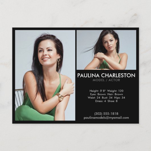 Actor Model Comp/Zed Kaart 2 Fotopromotie (Voorkant)