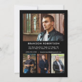 Actor Model Comp Zed Kaart 5x7 | Foto 2 Sided 5 (Achterkant)