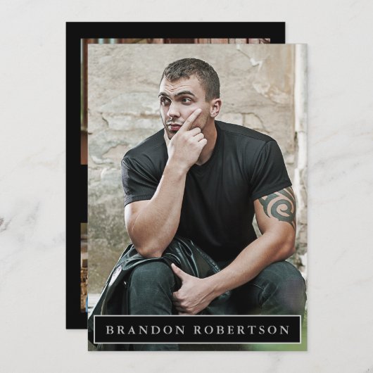 Actor Model Comp Zed Kaart 5x7 | Foto 2 Sided 5 (Voorkant / Achterkant)