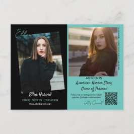 Actor Model Composiet 3 Foto Promo Kaart Briefkaar