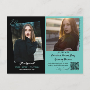 Actor Model Composiet 3 Foto Promo Kaart Briefkaar