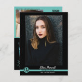 Actor Model Composiet 3 Foto Promo Kaart Briefkaar (Voorkant / Achterkant)