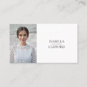 Actor Model Dancer Headshot Foto Sociale Media Visitekaartje (Voorkant)