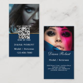 Actor model dancer photo trendy contemporary bold  visitekaartje (Voorkant / Achterkant)