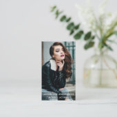 Actor Model Foto Modern Blk Visitekaartje (Staand voorkant)