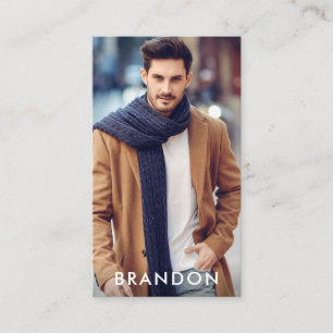 Actor Model Foto Modern Blk W Visitekaartje