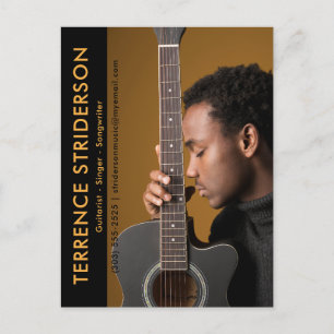 Actor Model Musician Comp Zed Card Promotion Briefkaart