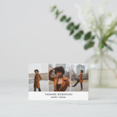 Actor Model Singer Dancer 3 Fotosociaal pictogram Visitekaartje (Staand voorkant)