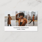 Actor Model Singer Dancer 3 Fotosociaal pictogram Visitekaartje (Voorkant)