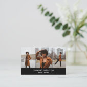 Actor Model Singer Dancer 3 Fotosociaal pictogram Visitekaartje (Staand voorkant)