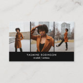 Actor Model Singer Dancer 3 Fotosociaal pictogram Visitekaartje (Voorkant)