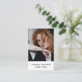 Actor Model Singer Dancer SOCIAL ICON Foto Visitekaartje (Staand voorkant)