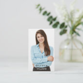 Actor Modellen Danser Foto Transparant Gradient Bu Visitekaartje (Staand voorkant)