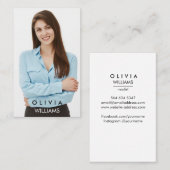 Actor Modellen Danser Foto Transparant Gradient Bu Visitekaartje (Voorkant / Achterkant)