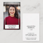 Actor Models daner Photo Lijst Visitekaartje (Voorkant / Achterkant)