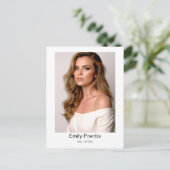 Actor Promo Card | 3 Photo Composite Postcard Briefkaart (Staand voorkant)