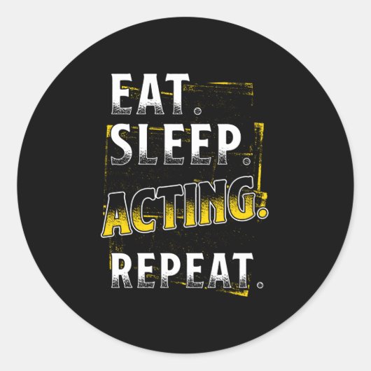 Actor Ronde Sticker (Voorkant)