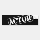 Actor Stamp Bumpersticker (Voorkant)
