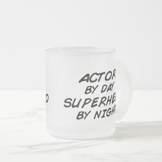 Actor Superheld van Night Matglas Koffiemok (Voorkant rechts)