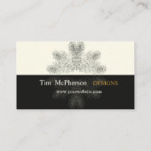 Actor Trendy Peacock Feathers Visitekaartje (Achterkant)