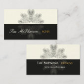 Actor Trendy Peacock Feathers Visitekaartje (Voorkant / Achterkant)