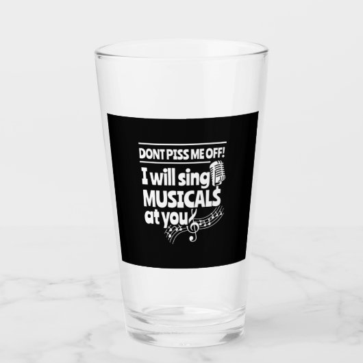 Actor zal musicals naar jou sturen glas (Voorkant)