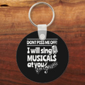 Actor zal musicals naar jou sturen sleutelhanger (Voorkant)