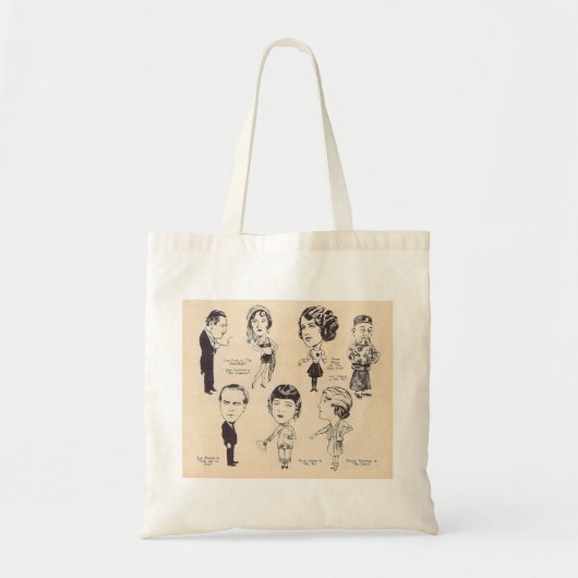 Actoraccentracycaturen Tote Bag (Voorkant)