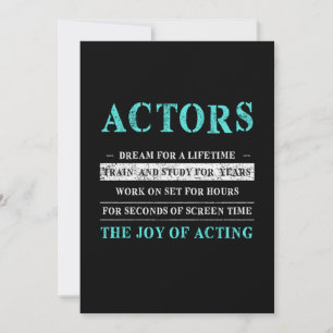 Actoren die actor Actress Movie Theater Gift Kaart