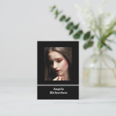 Actoren en modellen Modern Minimalistisch Visiteka Visitekaartje (Staand voorkant)