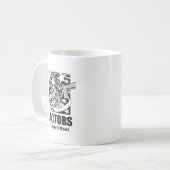 Actoren houden het spoor koffiemok (Voorkant links)