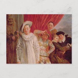 Actoren van de Comedie Italienne Briefkaart