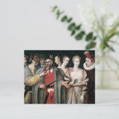 Actoren van de Commedia dell'Arte Briefkaart (Staand voorkant)