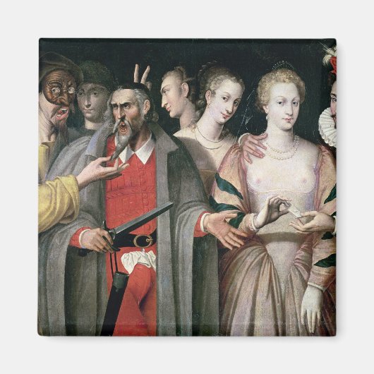 Actoren van de Commedia dell'Arte Magneet (Voorkant)